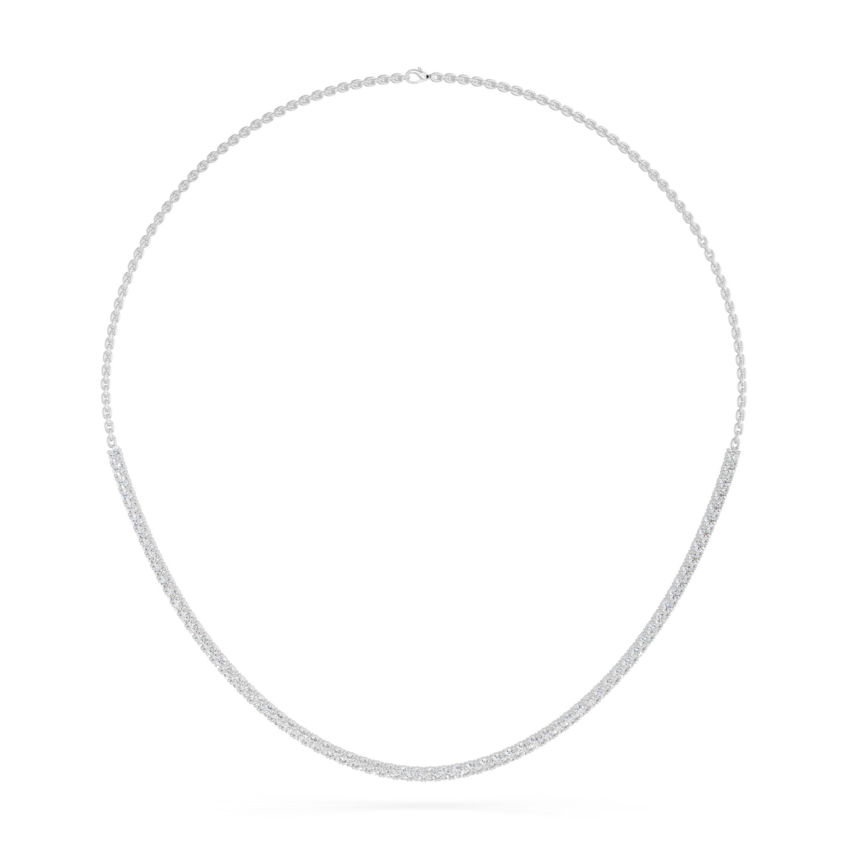 Four-Prong Line Necklaces: Making a Statement with Restraint