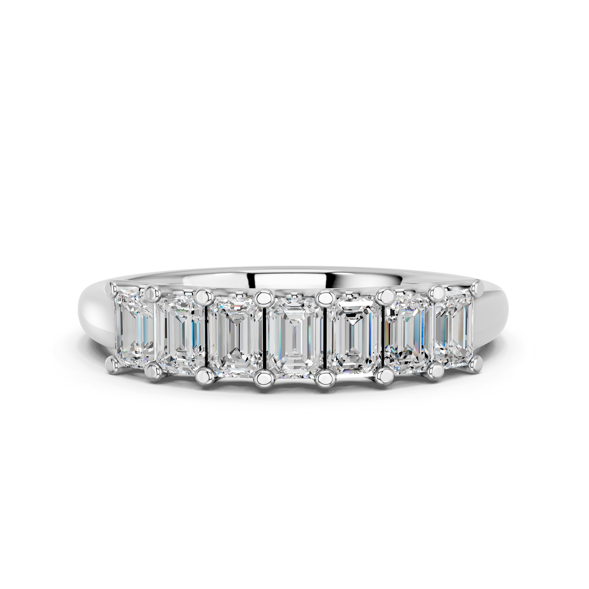 Seven-Stone U-Prong Rings: What the Side View Reveals