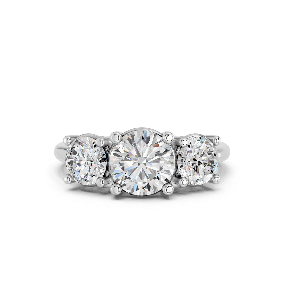 Round Three-Stone Rings: A Gift with Your Own Meaning
