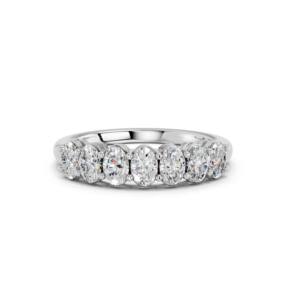 Styling an Oval Seven-Stone Ring from Desk to Dinner