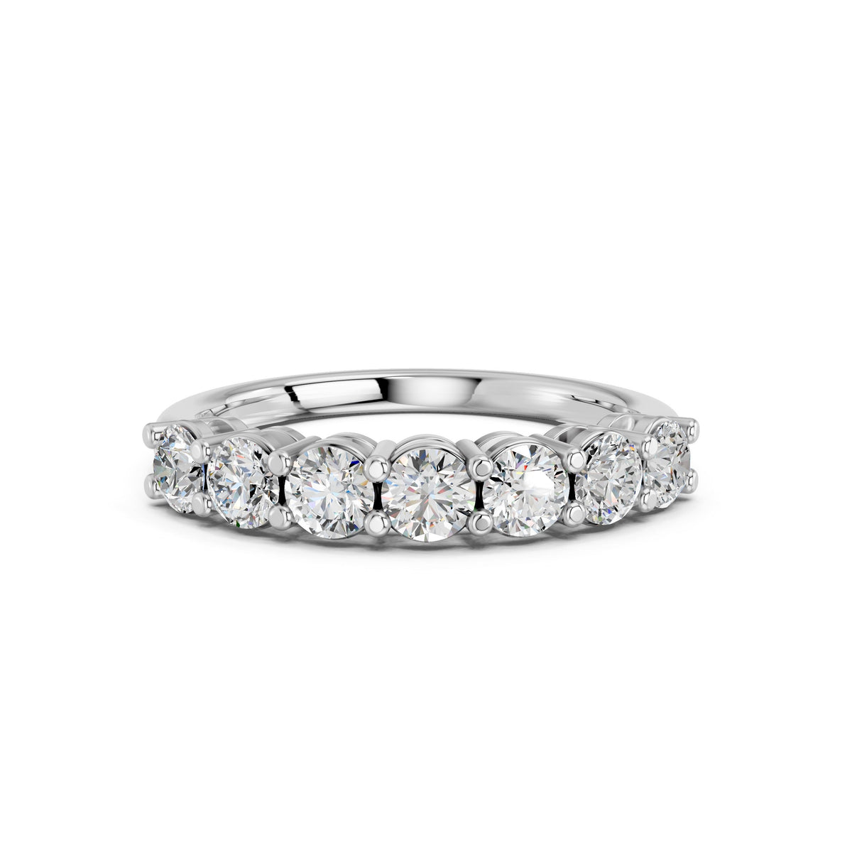 A Round Seven-Stone Ring for an Anniversary Milestone