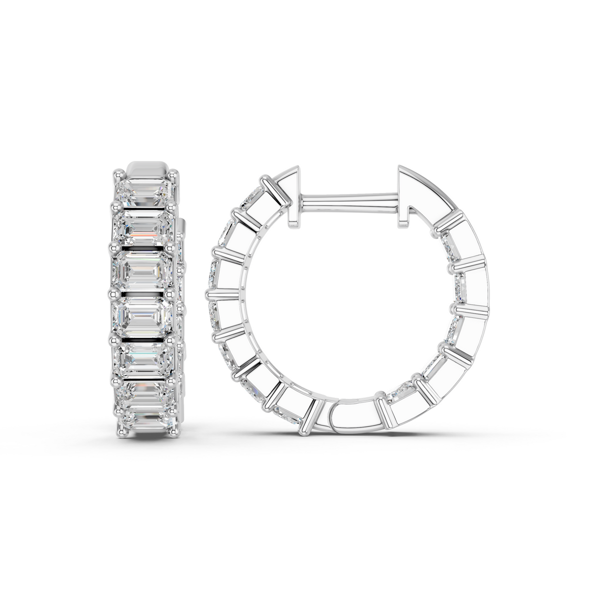 East-West Diamond Hoops: A Fresh Way to Wear Elongated Shapes