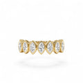 0.90 CTW Marquise Shaped Lab-Grown Diamond Band in 14K Gold — view 1