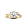 1.5 CTW Pear Bezel Setting Lab Diamond Ring — view 1
