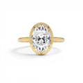 2.00 CTW Oval Shape Lab-Grown Diamond Claw Prong Engagement Ring in 14K Gold — view 1