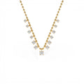 1.75 CTW Prong Setting Lab Diamond Beaded Necklace in 14K Gold — view 1