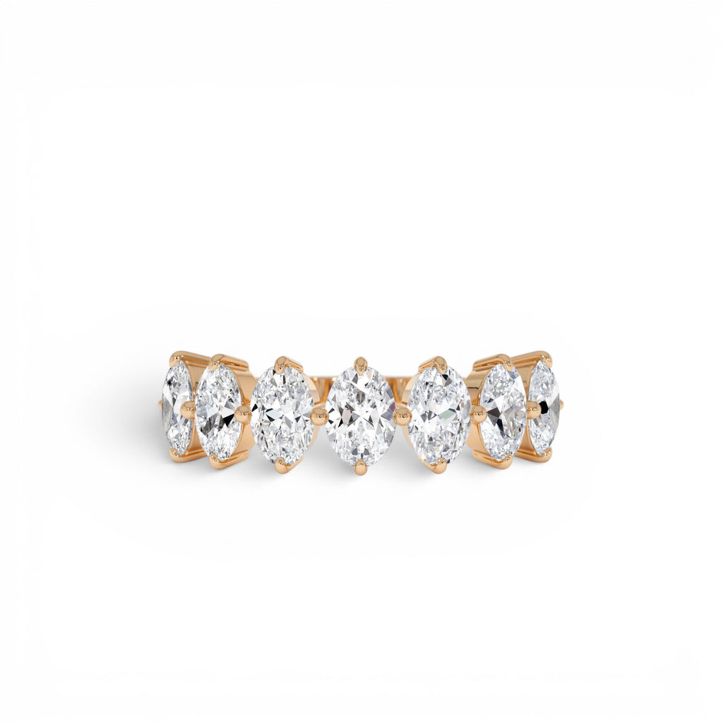 1.55ctw Oval Shaped Lab Diamond Anniversary Ring — view 5