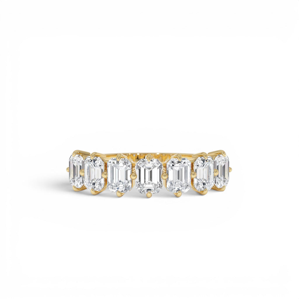 1.48ctw Emerald Cut Lab Diamond Anniversary Ring — view 1