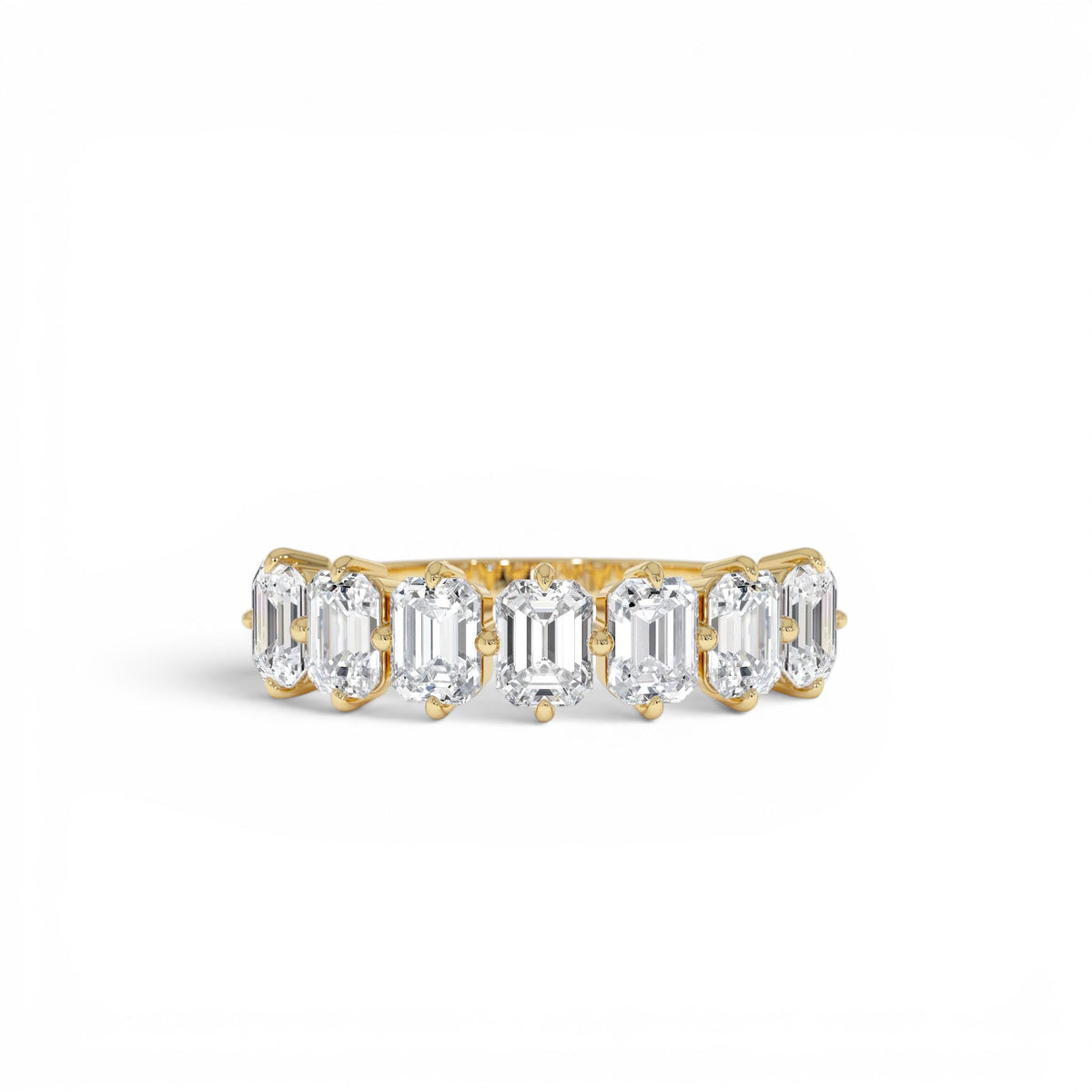 1.48ctw Emerald Cut Lab Diamond Anniversary Ring — view 1