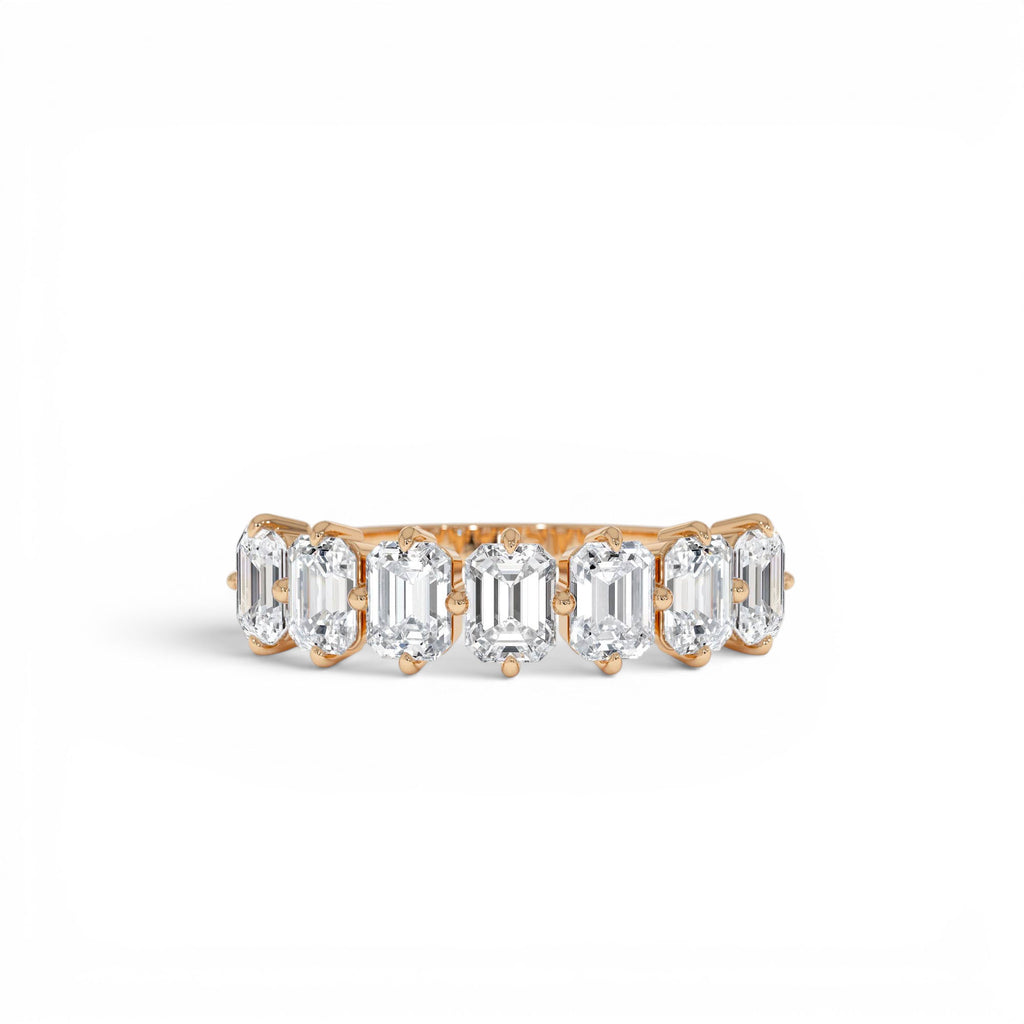 1.48ctw Emerald Cut Lab Diamond Anniversary Ring — view 5