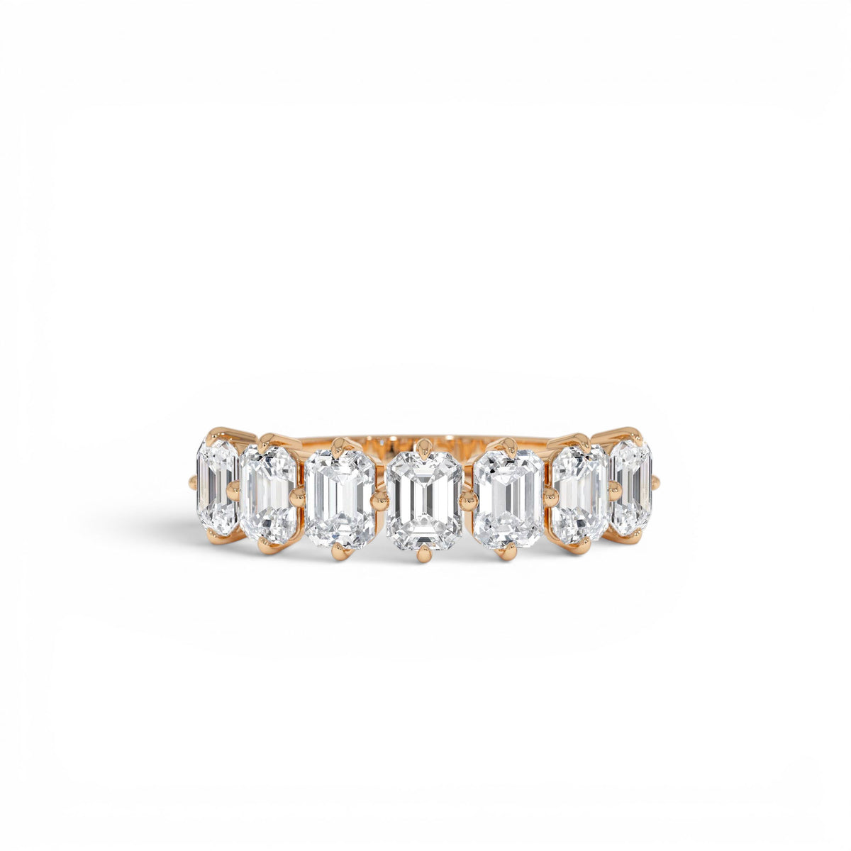 1.48ctw Emerald Cut Lab Diamond Anniversary Ring — view 5