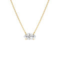 1.00 CTW Prong Setting Marquise Shape Lab-Grown Diamond Solitaire Necklace in 14K Gold — view 1