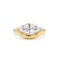 1.50 CTW Marquise Shaped Contemporary Design Lab-Grown Diamond Ring in 14K Gold — view 1