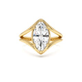 2.00 CTW Marquise Shaped Lab-Grown Diamond Split Shank Engagement Ring in 14K Gold — view 1