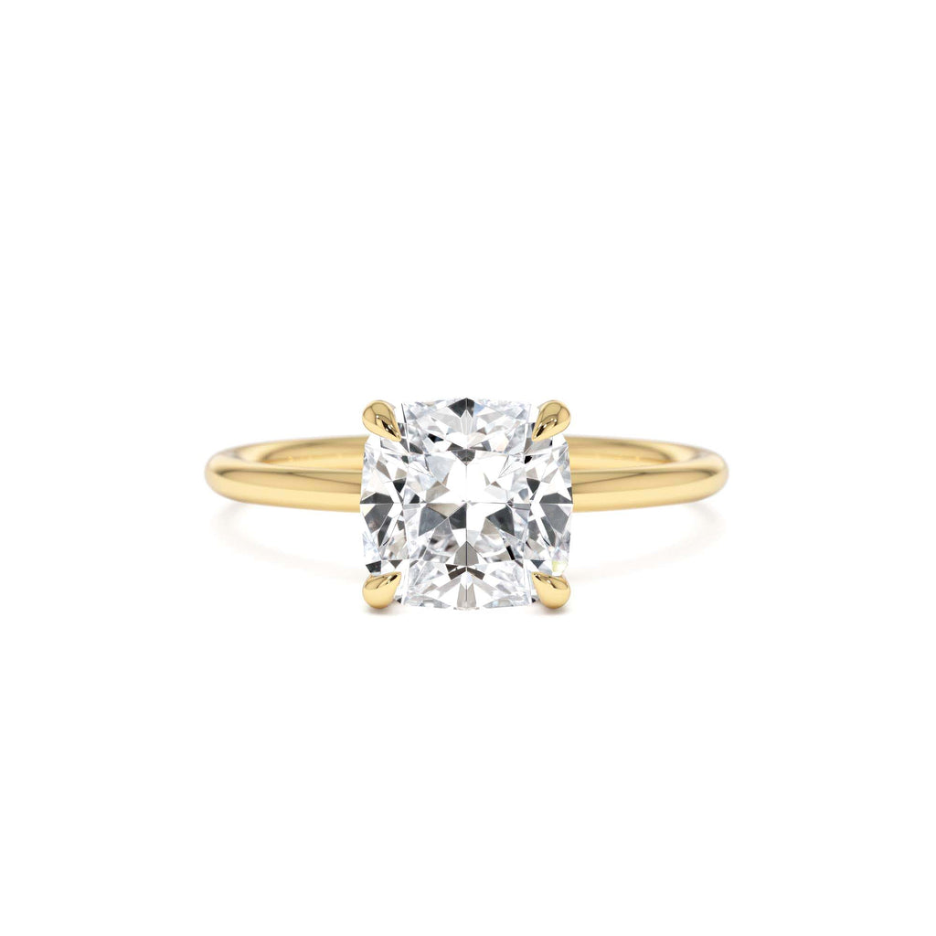 2.00 CTW Cushion Cut Lab-Grown Diamond Engagement Ring in 14K Gold — view 1