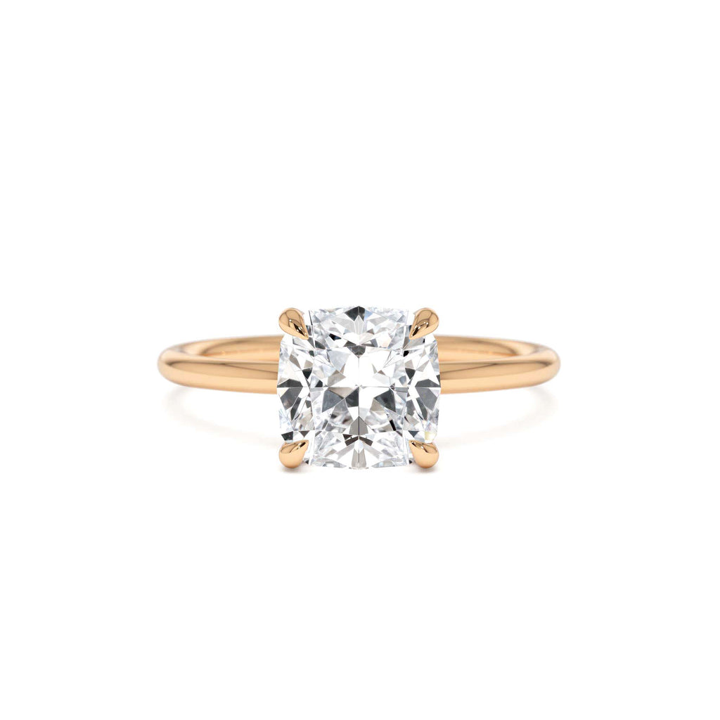2.00 CTW Cushion Cut Lab-Grown Diamond Engagement Ring in 14K Gold — view 5