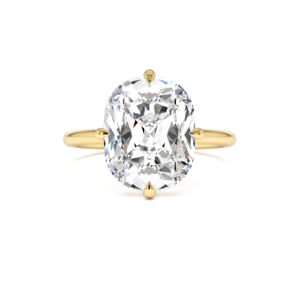 5.05 CTW Cushion Cut Lab-Grown Diamond Engagement Solitaire in 14K Gold — view 1