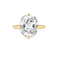 5.05 CTW Cushion Cut Lab-Grown Diamond Engagement Solitaire in 14K Gold — view 1