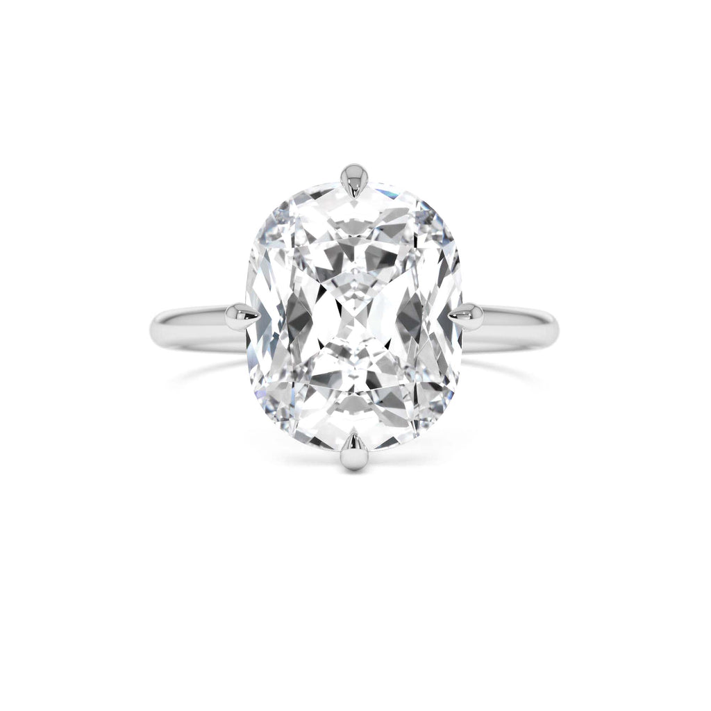5.05 CTW Cushion Cut Lab-Grown Diamond Engagement Solitaire in 14K Gold — view 2