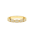 Stacking Filigree Diamond Ring in 14K Gold — view 1