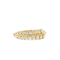 Leaf Inspired Diamond Wrap Ring in 14K Gold — view 1