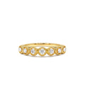 Vintage Style Diamond Band Ring in 14K Gold — view 1