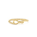 Minimalist Knot Band in 14K Gold — view 1