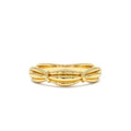 Textured Knot Ring in 14K Gold — view 1