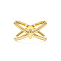 Crossover Band in 14K Gold — view 1