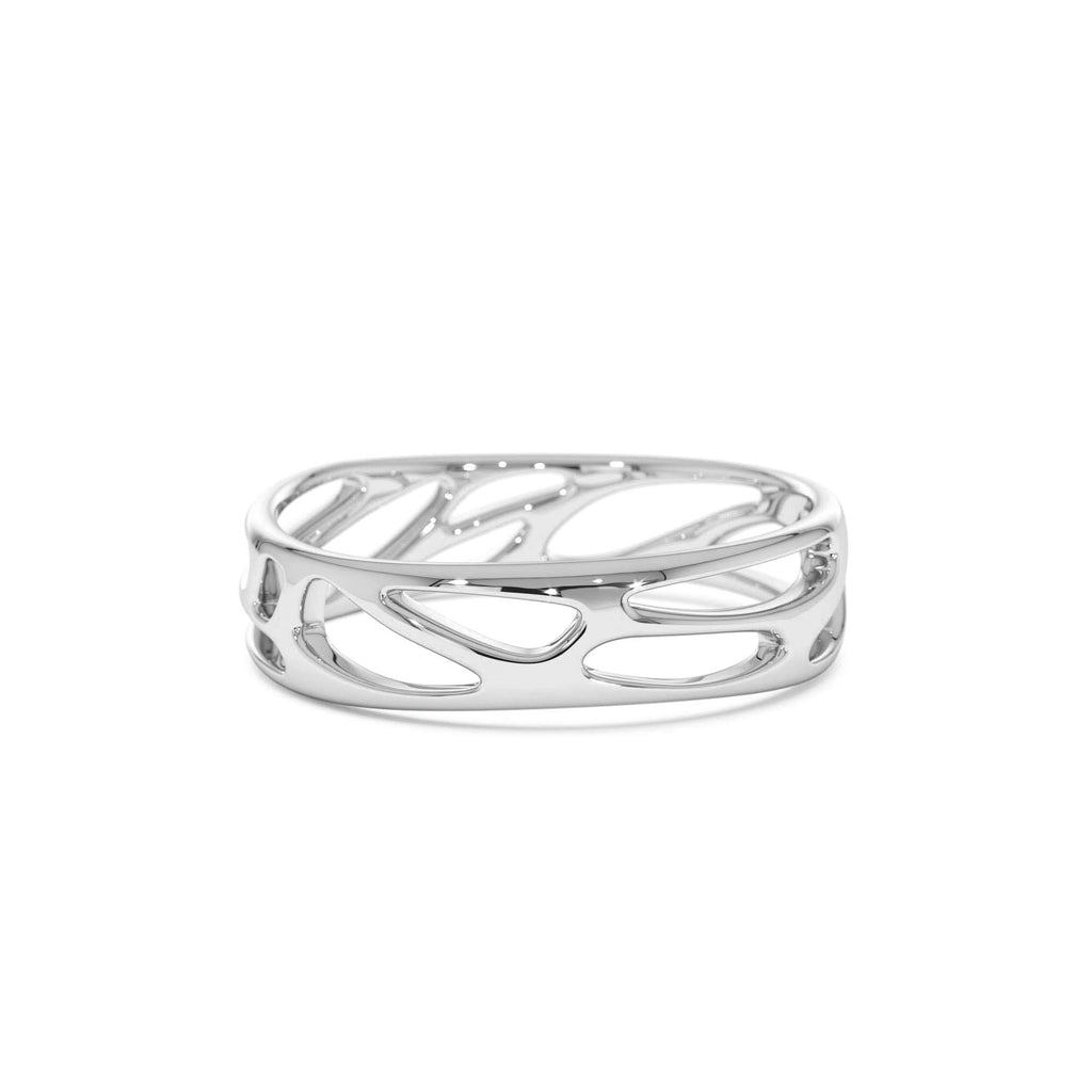 Sculptural Band in 14K Gold — view 4