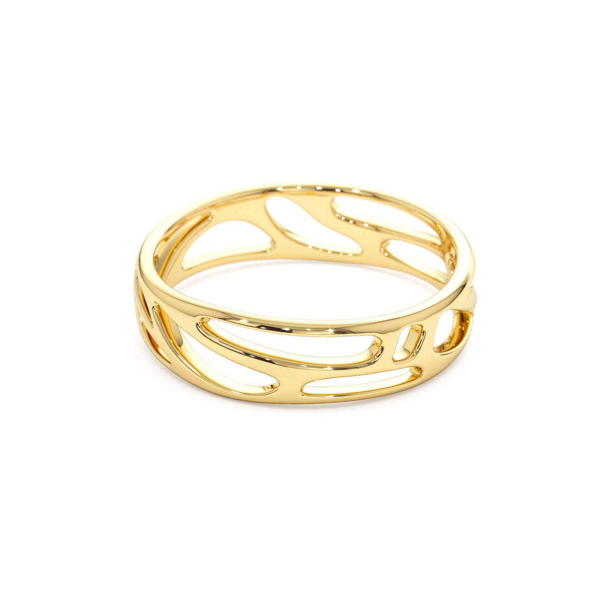 Sculptural Band in 14K Gold — view 2