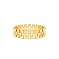 3 Row Link Ring in 14K Gold — view 1