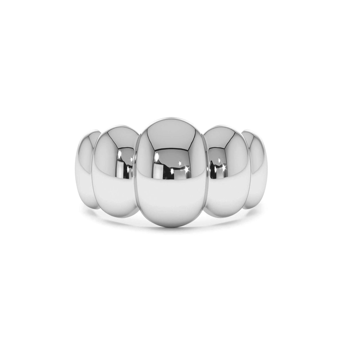Bubble Dome Statement Ring in 14K Gold — view 4