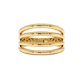 Four Band Statement Ring in 14K Gold — view 1