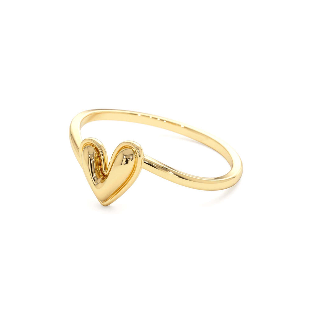 Love Heart Ring in 14K Gold — view 2