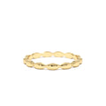 Plain Gold Minimalist Marquise Shape Ring in 14K Gold — view 1