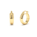 6MM Wide Hoops in 14K Gold — view 1