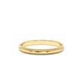 Milgraine Edge Wedding Band in 14K Gold — view 1