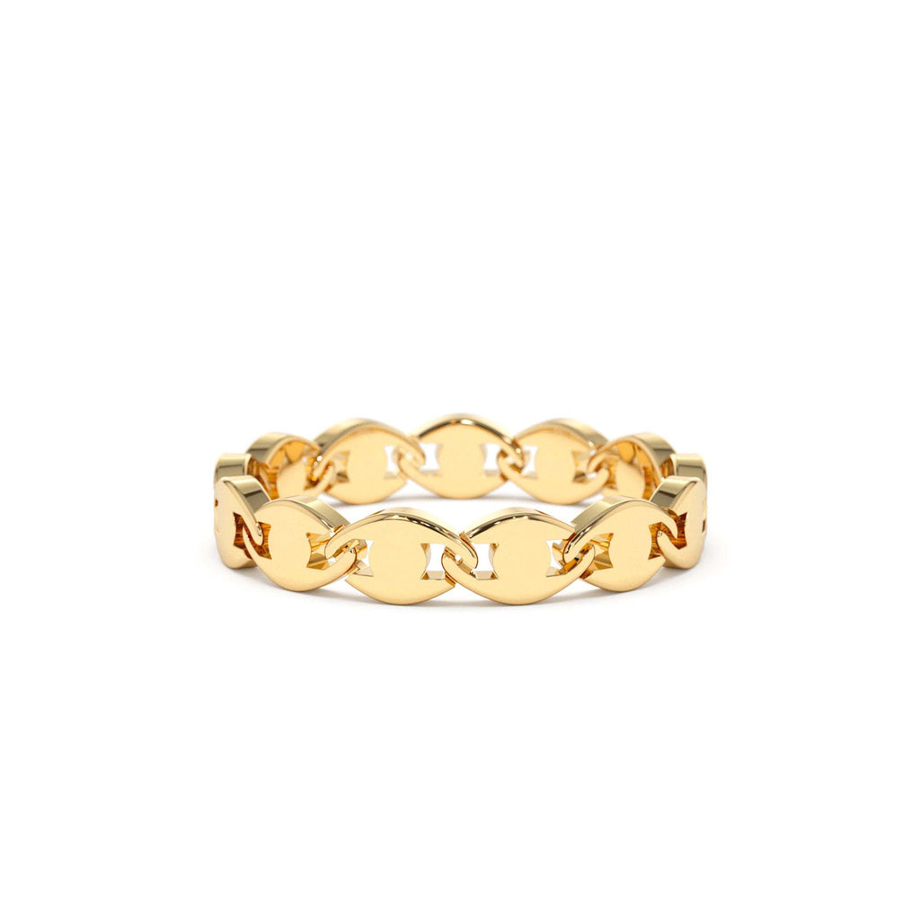 Chain Link Ring in 14K Gold — view 1