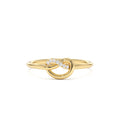 Love Knot Diamond Ring in 14K Gold — view 1