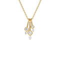 Multi Bezel Set Diamond Pendant in 14K Gold — view 1