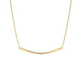 Curved Bar Necklace in 14K Gold — view 1
