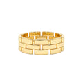 Wide Chain Link Ring in 14K Gold — view 1