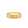Double Dome Band Wedding Ring in 14K Gold — view 1
