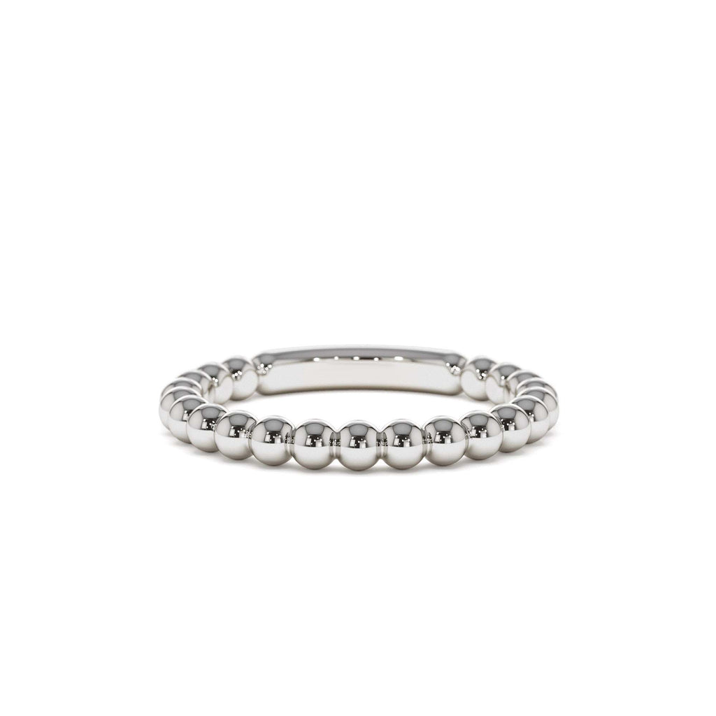 2.5MM Bead Ring in 14K Gold — view 4