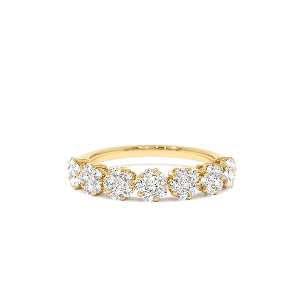 0.50 CTW Illusion Setting Wedding Ring in 14K Gold — view 1
