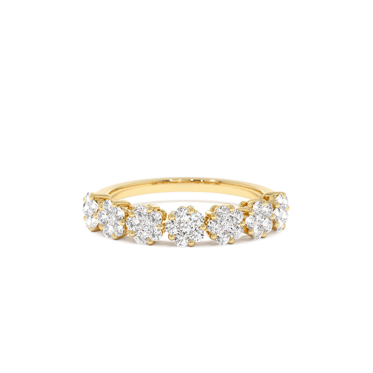 0.50 CTW Illusion Setting Wedding Ring in 14K Gold — view 1