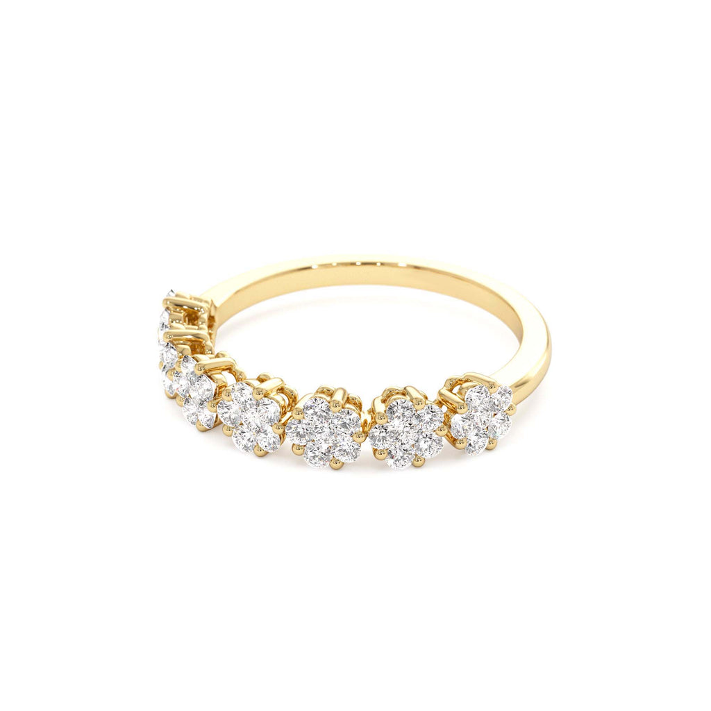0.50 CTW Illusion Setting Wedding Ring in 14K Gold — view 2