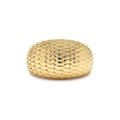 Chunky Snake Skin Texture Ring in 14K Gold — view 1