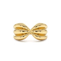 Bold 10mm Sculpted Dome Ring in 14K Gold — view 1